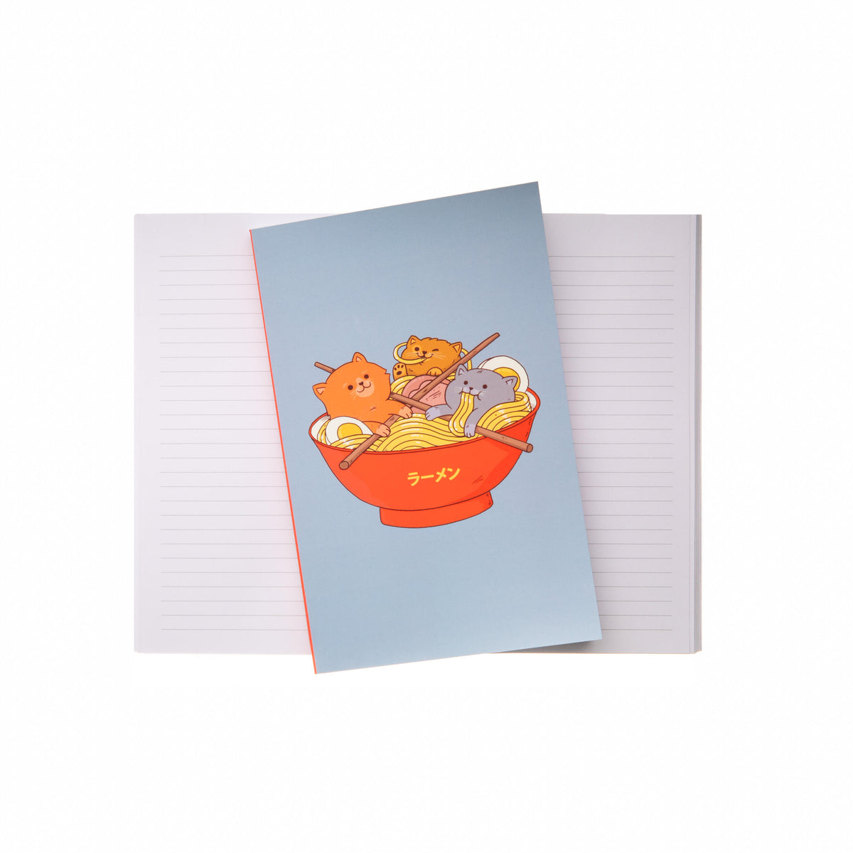 RAMEN & CATS LAYFLAT LINED JOURNAL
