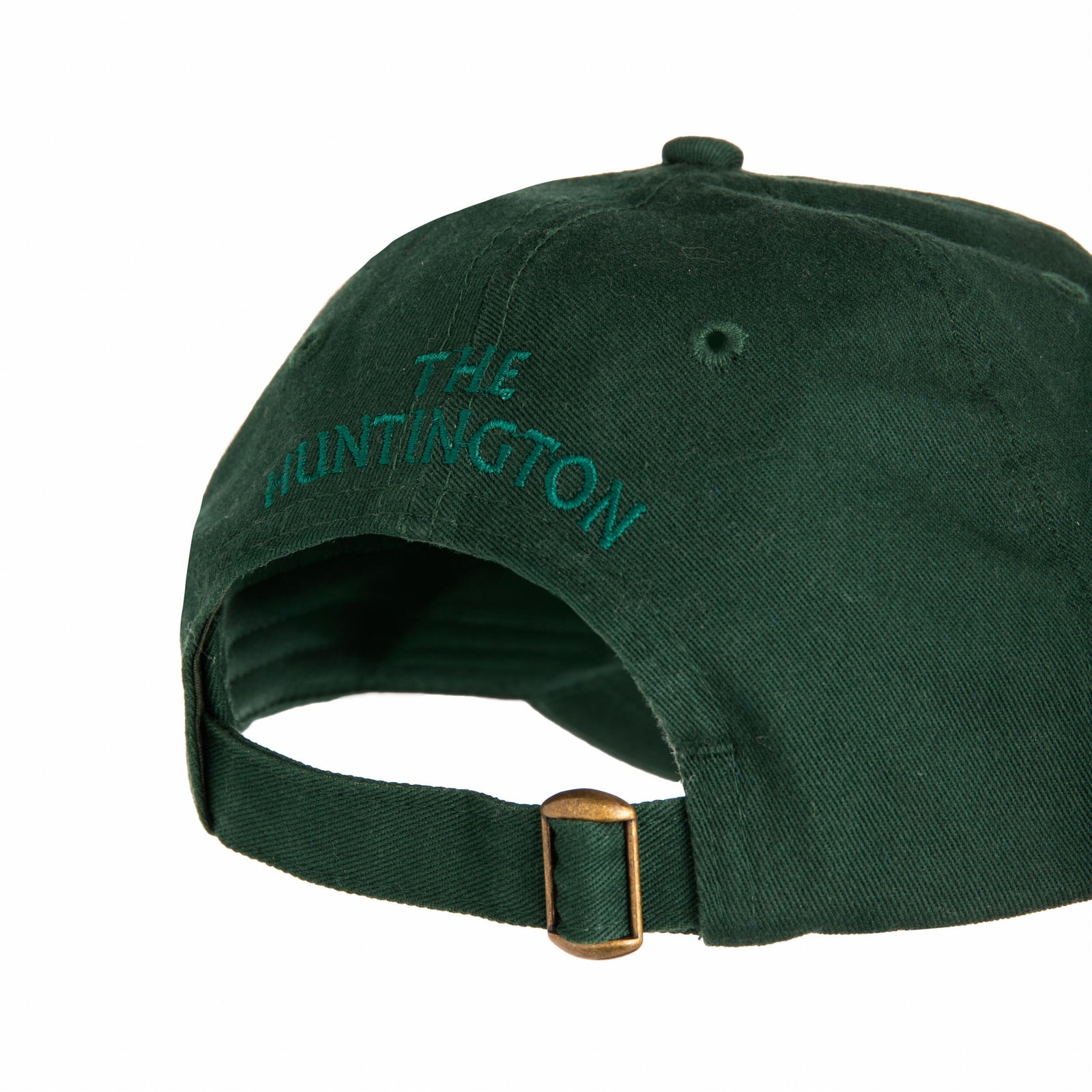 With shiny and raised embroidery on the front and back, our new monogram and wordmark stand out against the matte green cap.