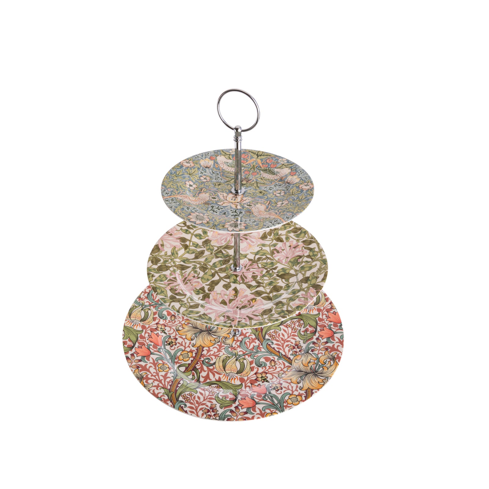 Add a beautiful, heritage touch to your afternoon tea with this Morris & Co. 3-Tier Cake Stand. Each tier features one of Morris & Co.’s iconic designs.