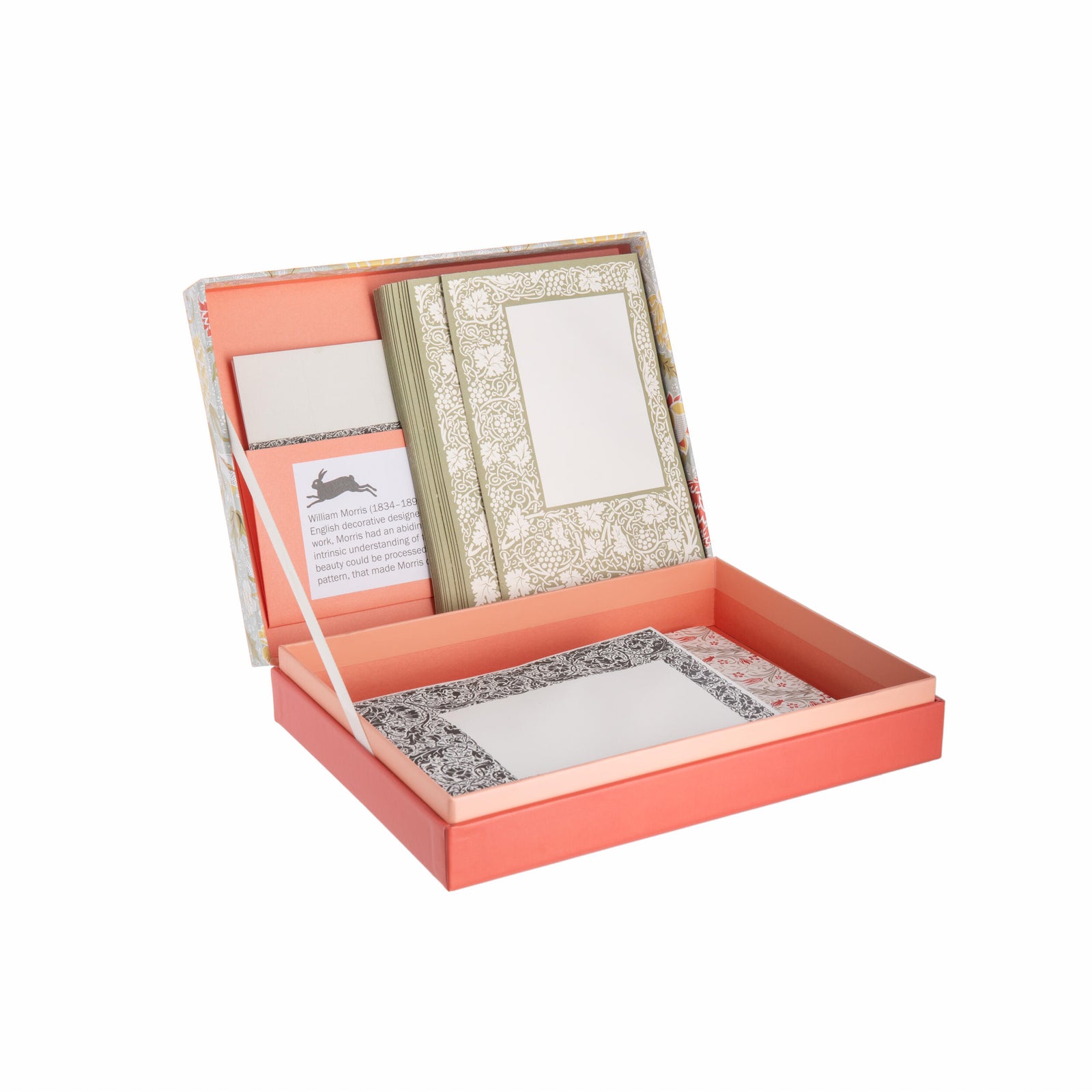 William Morris letter writing set on a white background.