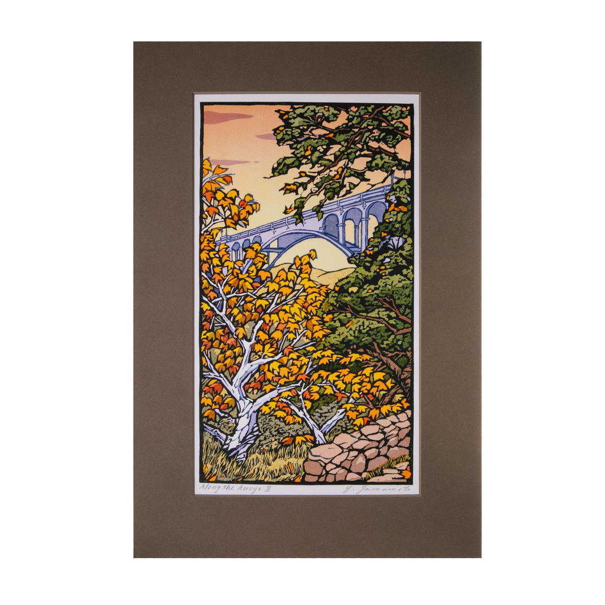 ALONG THE ARROYO MATTED PRINT
