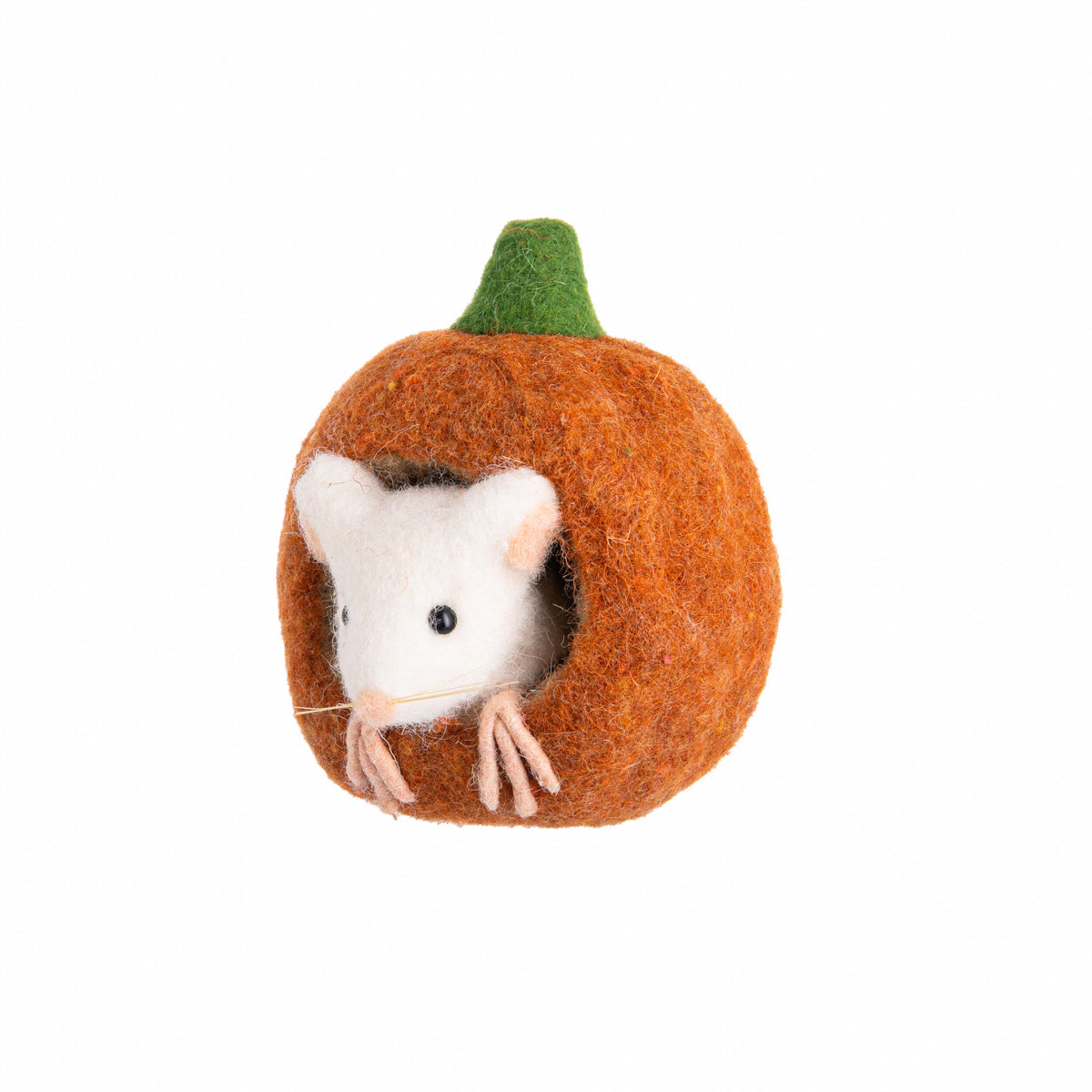 WOOL MOUSE IN PUMPKIN