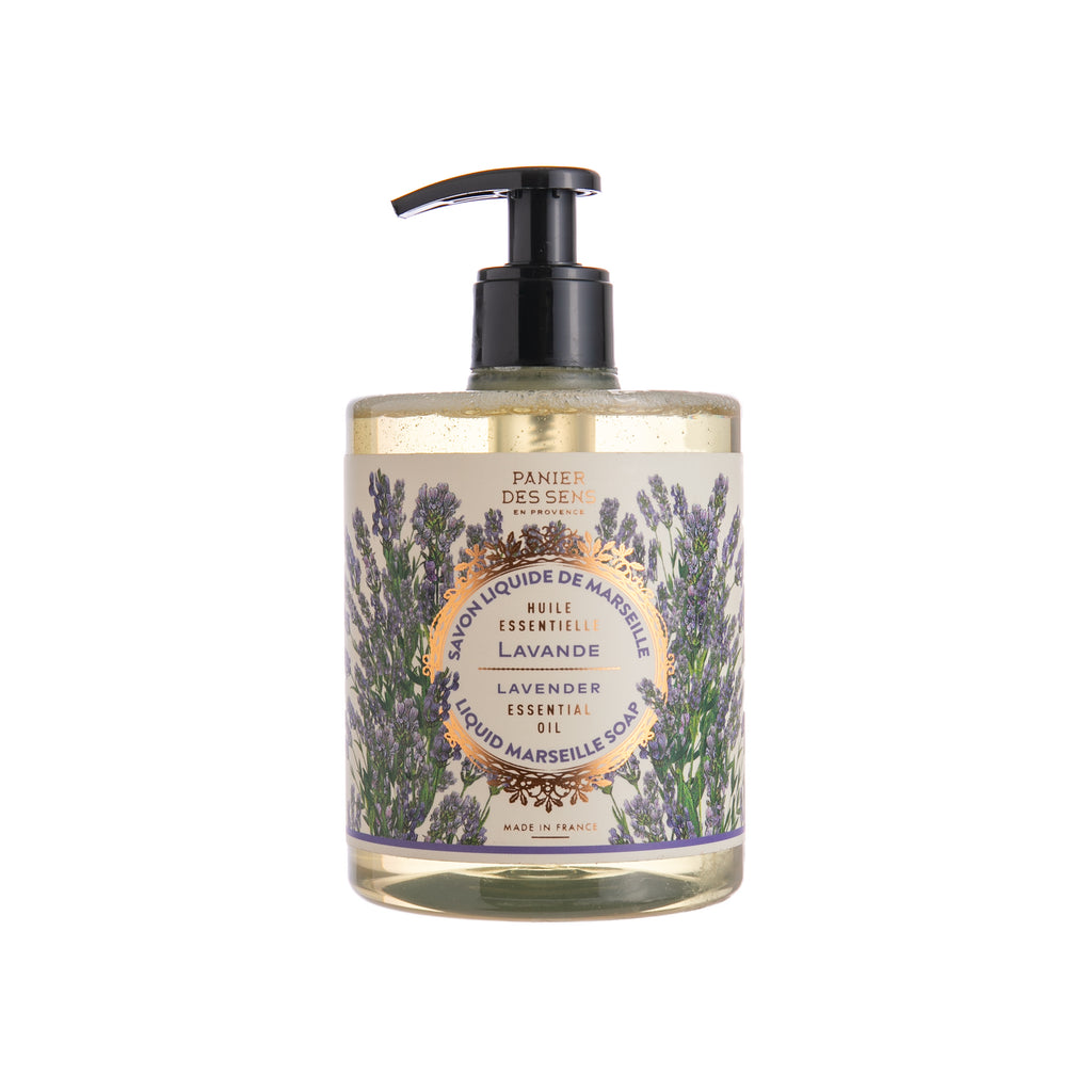 With relaxing lavender essential oil. Made from 100% vegetable oils, this liquid soap is made in cauldrons following the purest Marseille tradition. Perfect for all the family and all types of skin. 97% of the total ingredients are from natural origin. Made in France. Vegan