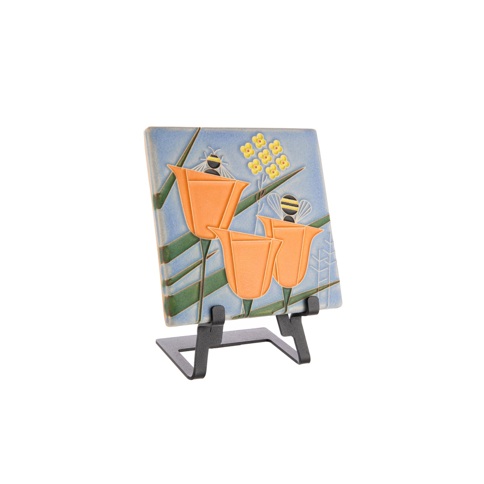 This Coming & Going tile is based on Charley Harper's larger illustration created in 1974 to accompany an article of the same name published in Ranger Rick.