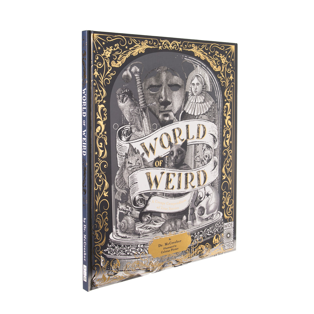 In the 21st century, a scientist uncovers their Victorian ancestor’s notebook in a box. This ancestor is Dr. McCreebor — an eminent explorer, philosopher, and collector of the very strange and truly creepy. Dr. McCreebor's book is filled with the dark and disturbing stories he has collected on his travels. 9-12 years +