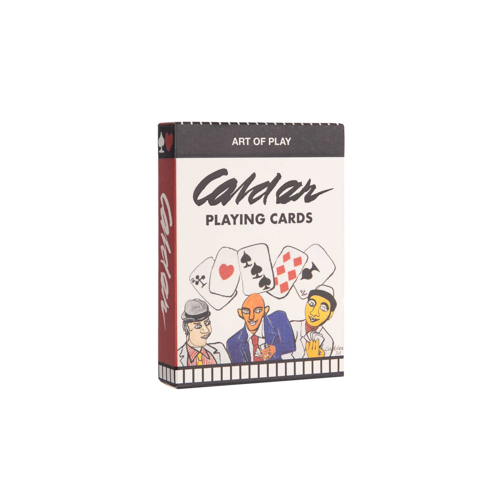 Celebrate sculptor and artist Alexander Calder, famous for his innovative, artistic mobiles. These playing cards pay tribute to his incredible work and influential career. The striped-back design is also drawn from his original paintings, and all the letters and numbers are written in Calder’s handwriting. 3.5" x 2.5" x 0.5" 