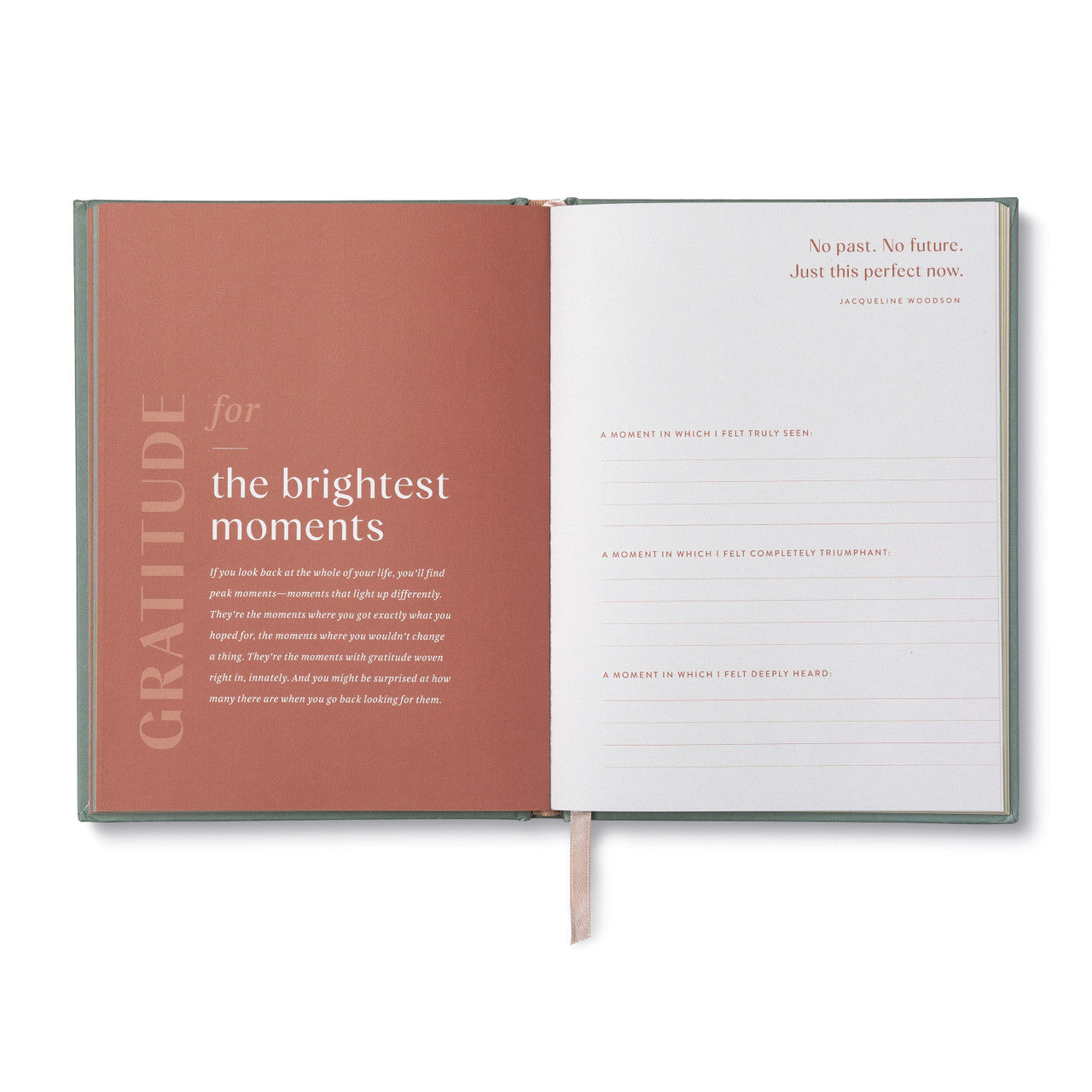 Book titled 'This is Gratitude' with nature-themed cover on a white background