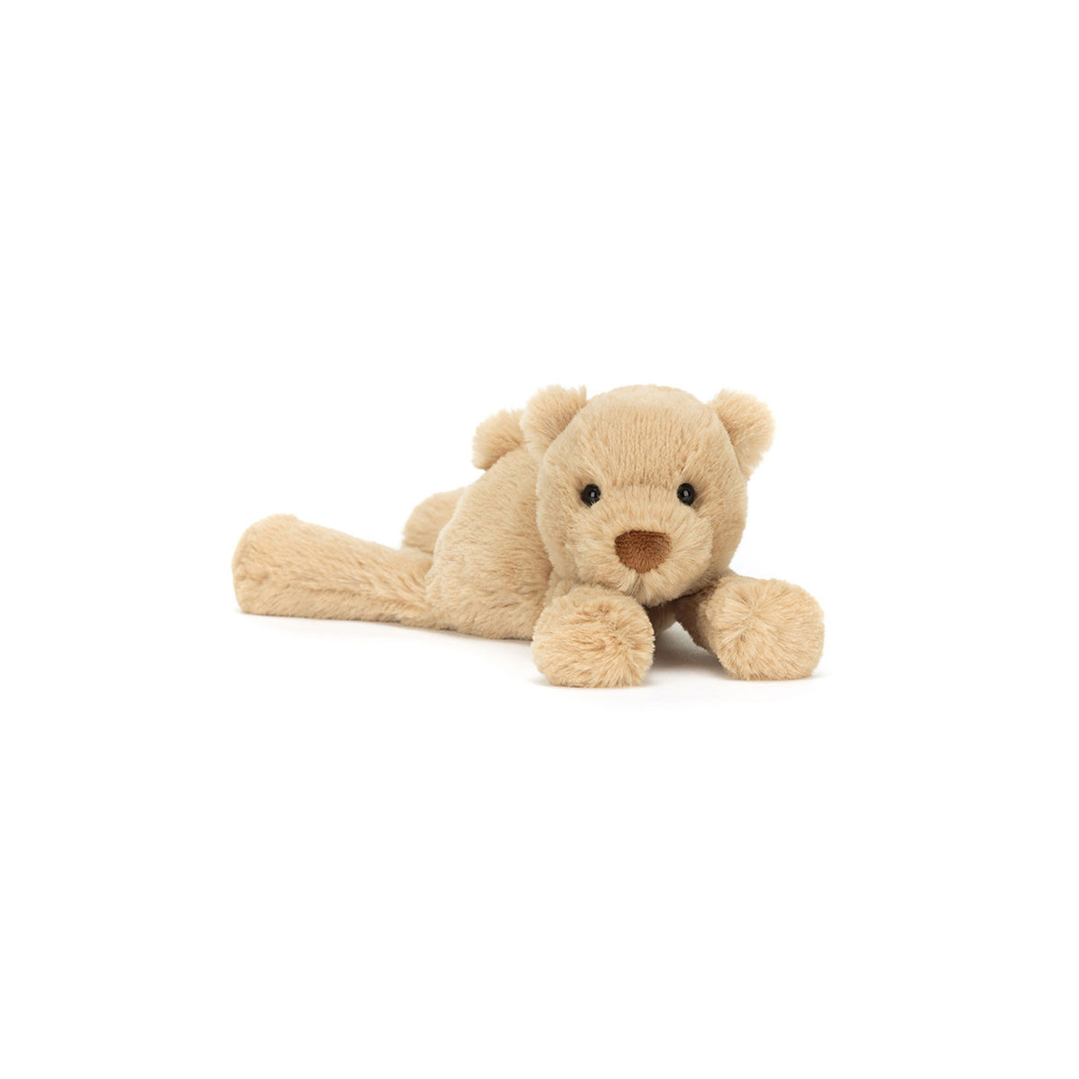 Plush bear toy on a white background