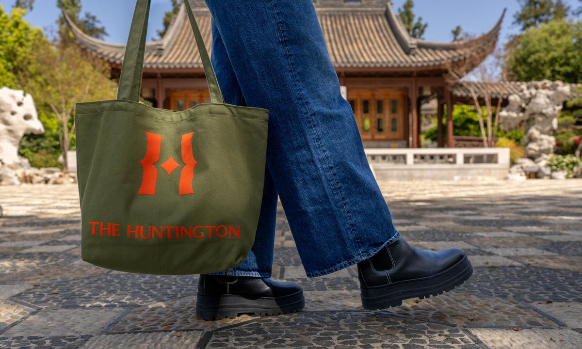 HUNTINGTON H TOTE - OLIVE/ORANGE