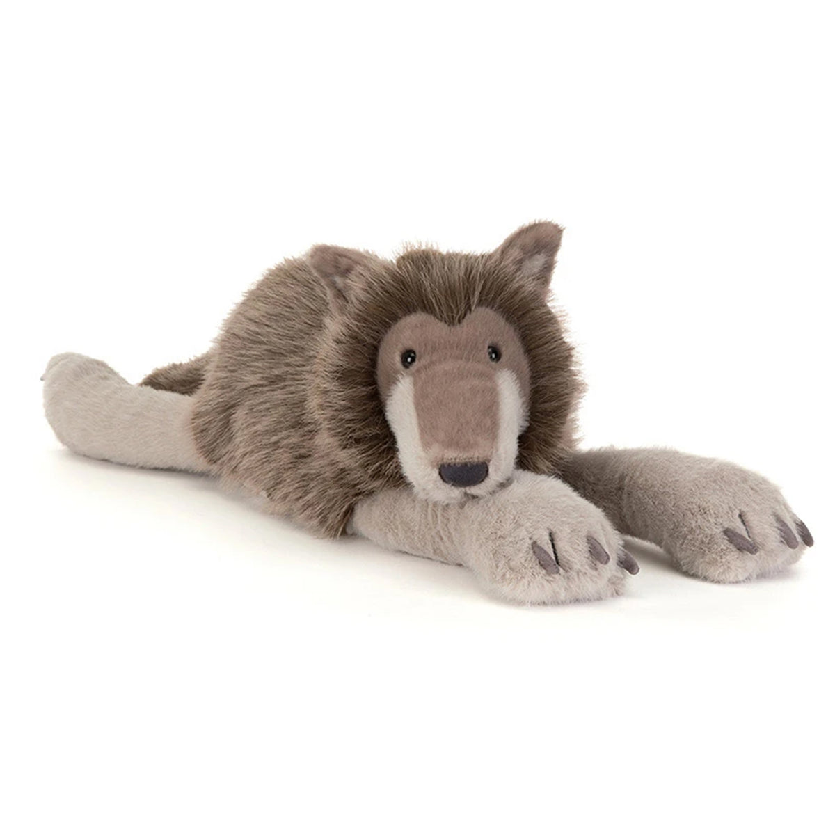 Plush Jellycat toy Ulrich Wolf on a white background