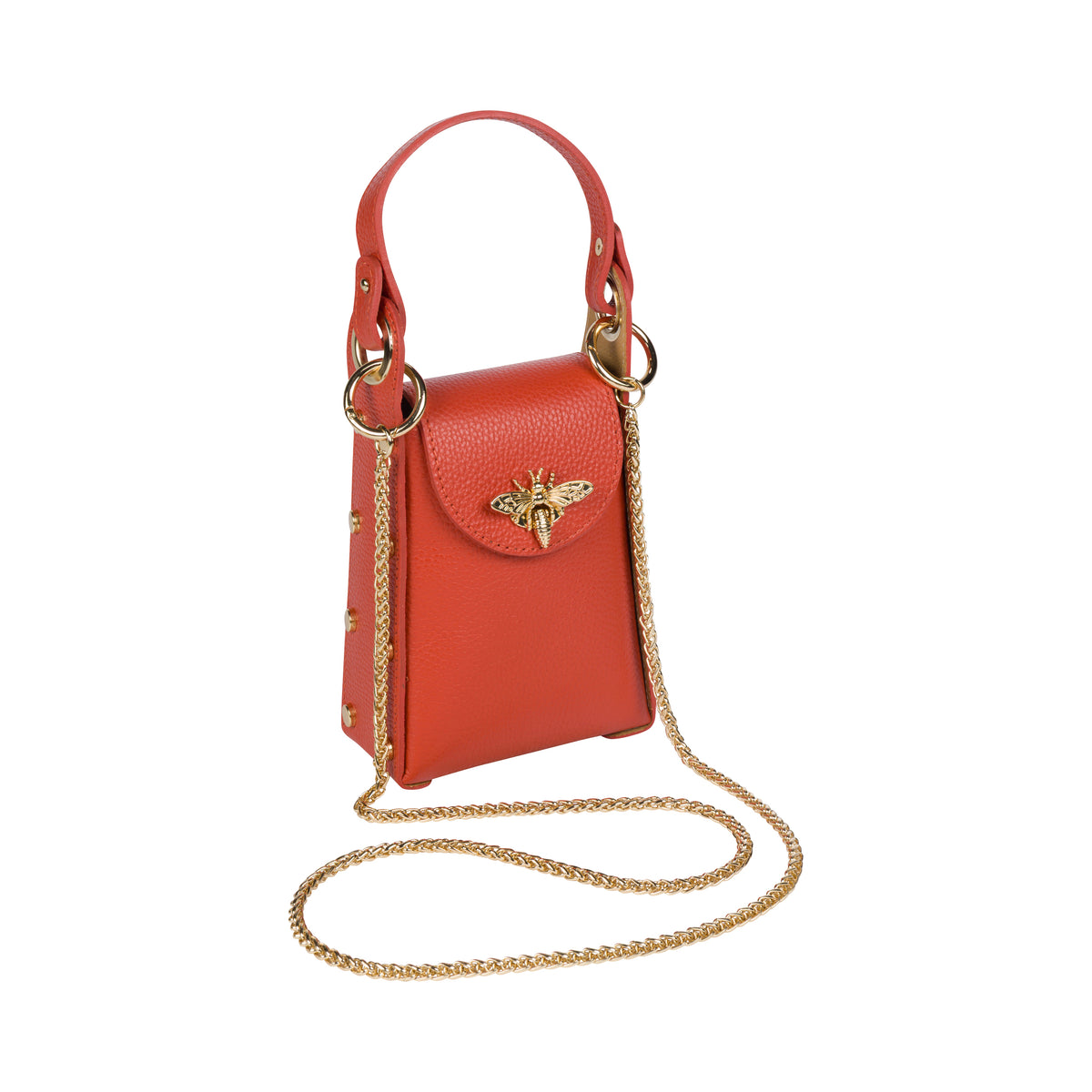 BUTTERFLY CLASP CROSSBODY CLUTCH