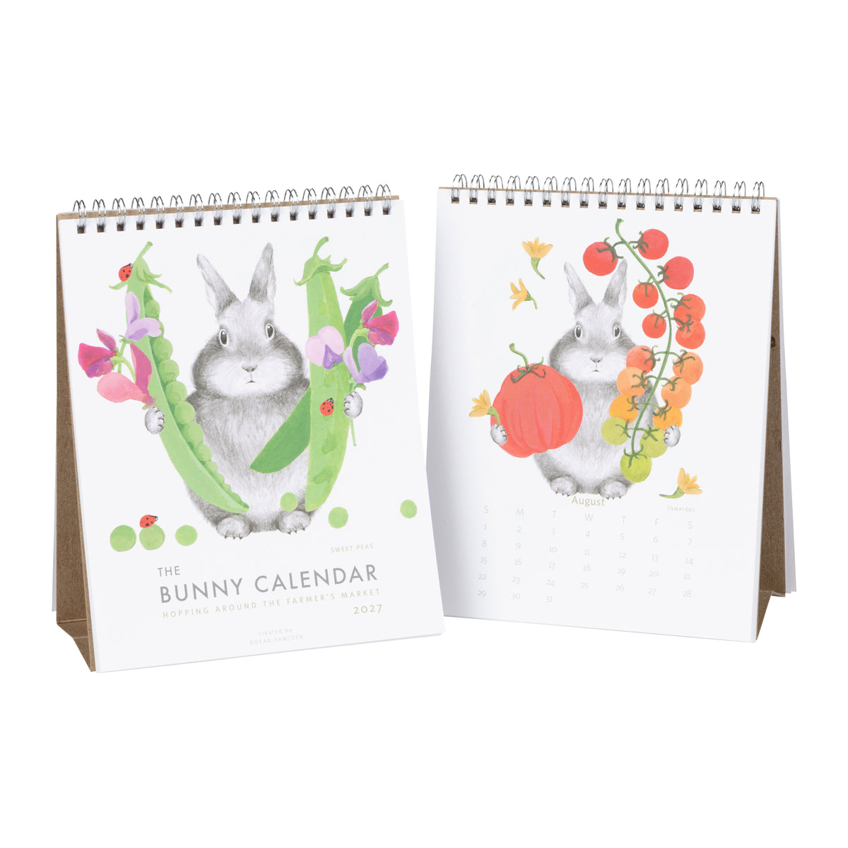 HOPPING AROUND THE FARMERS MARKET 2027 DESK CALENDAR