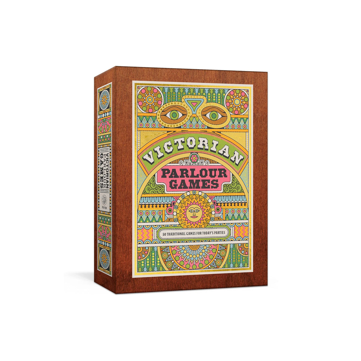 Box of 'Victorian Parlour Games' with decorative cover on a white background