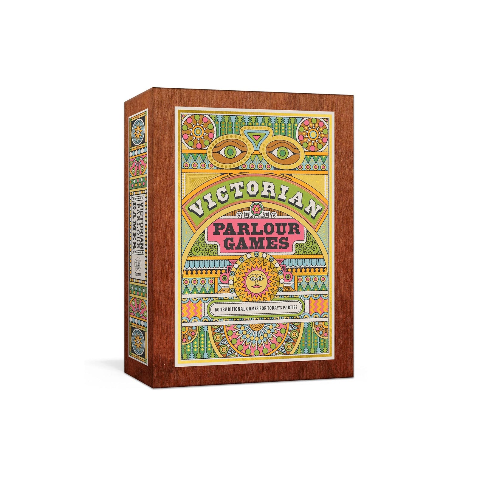 Box of 'Victorian Parlour Games' with decorative cover on a white background