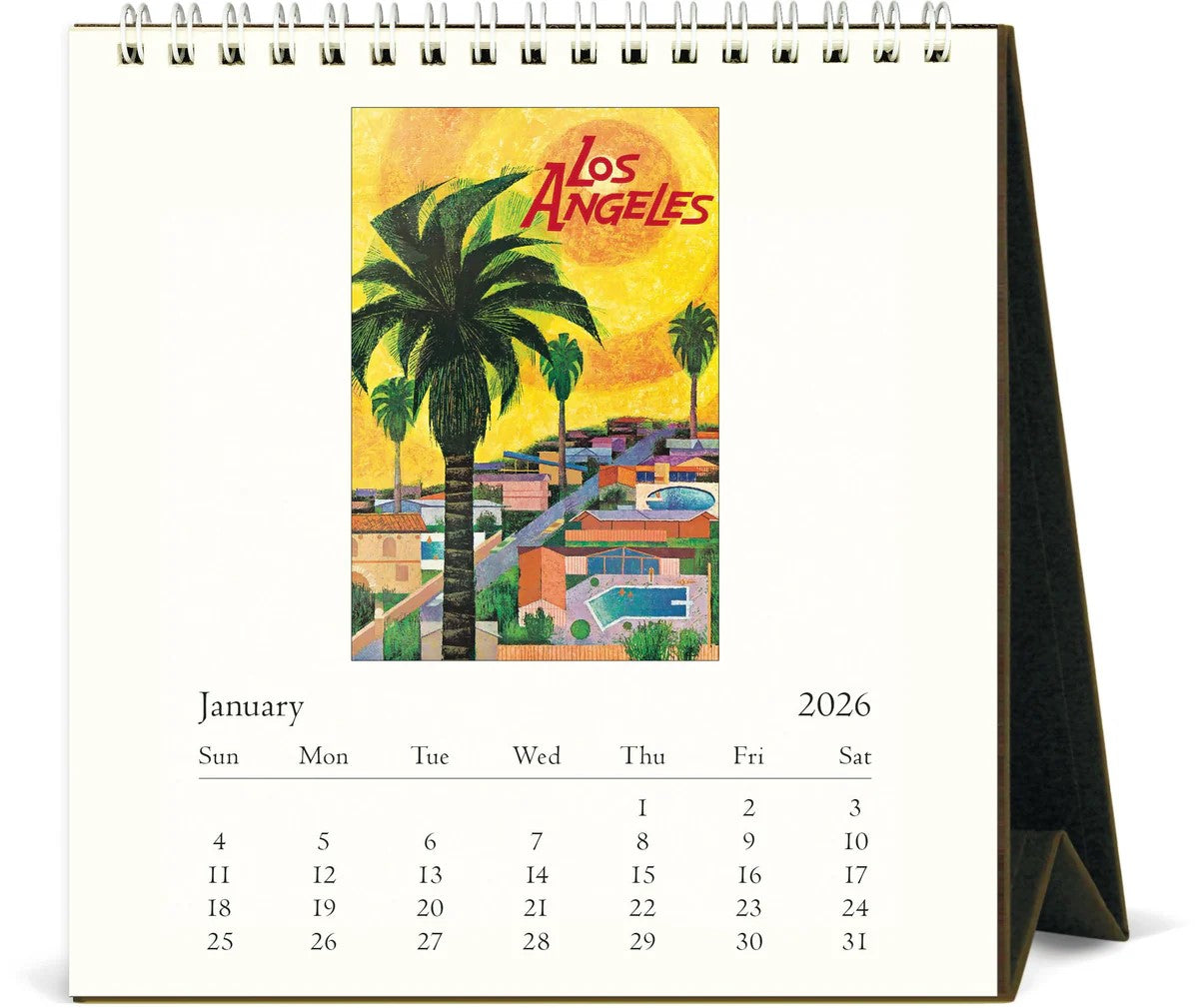 2026 VINTAGE CALIFORNIA DESK CALENDAR
