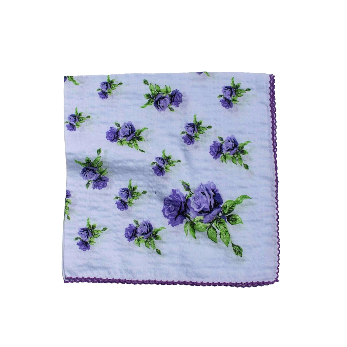 VINTAGE ROSES COTTON RAYON SCARF
