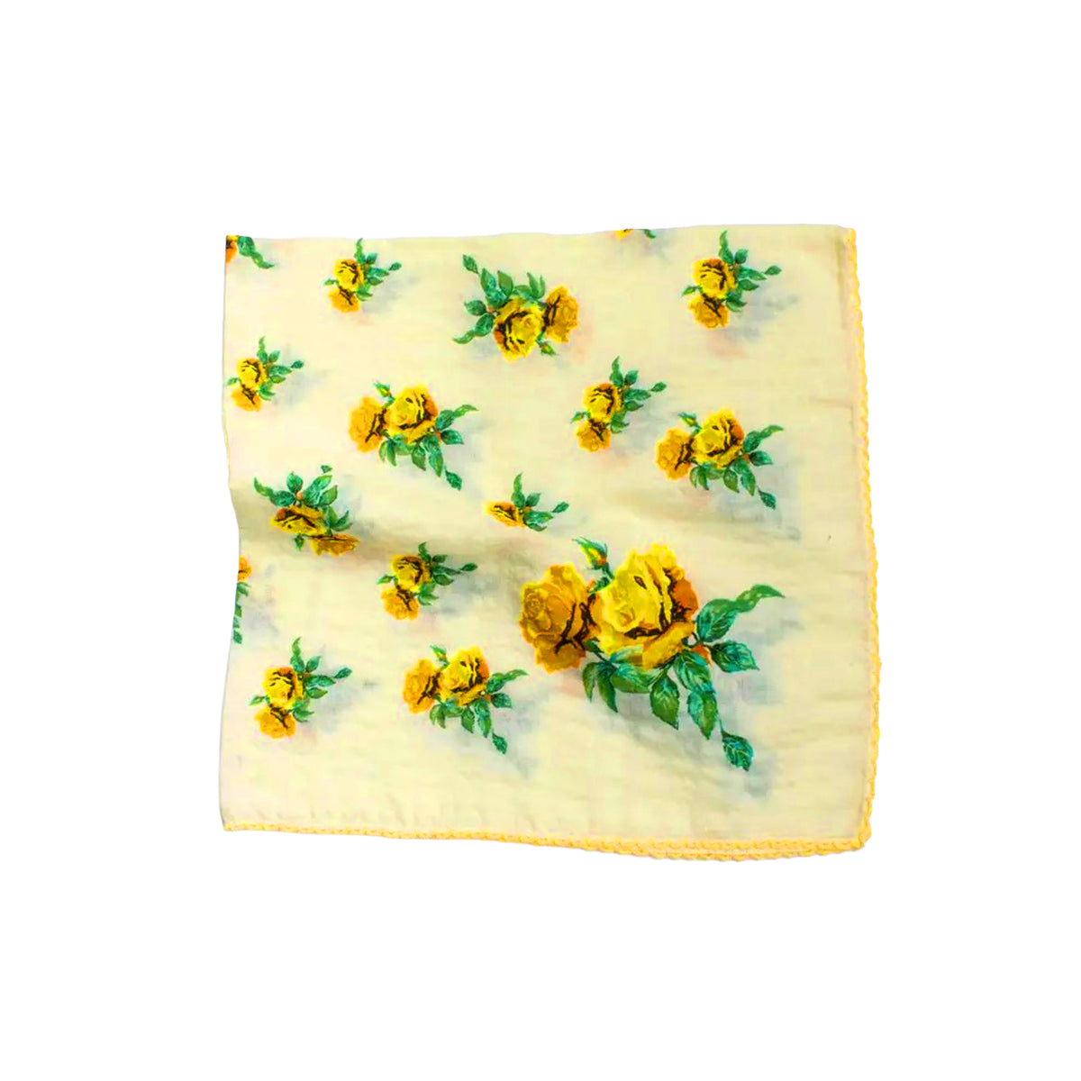 VINTAGE ROSES COTTON RAYON SCARF