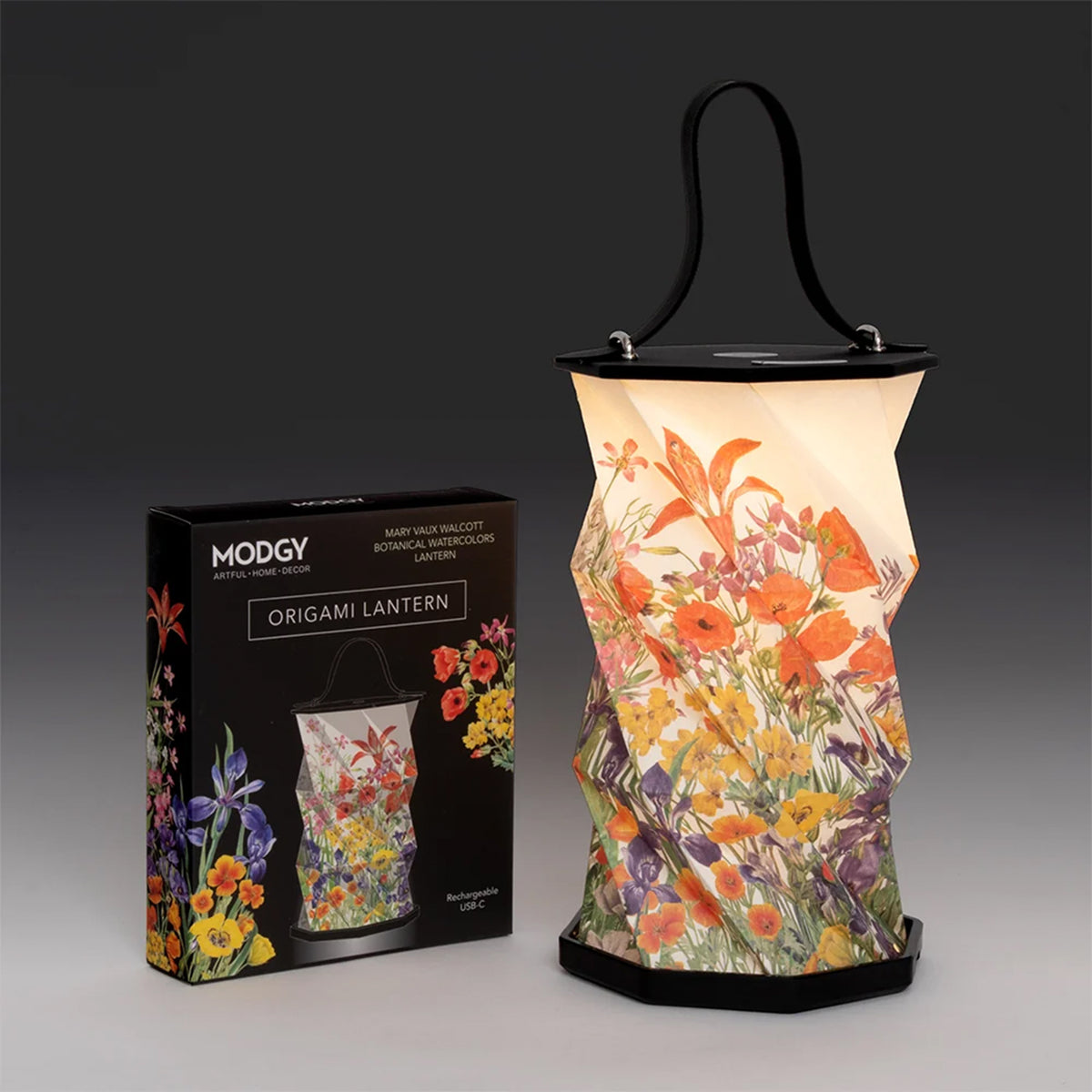 ORIGAMI BOTANICAL WATERCOLORS LANTERN