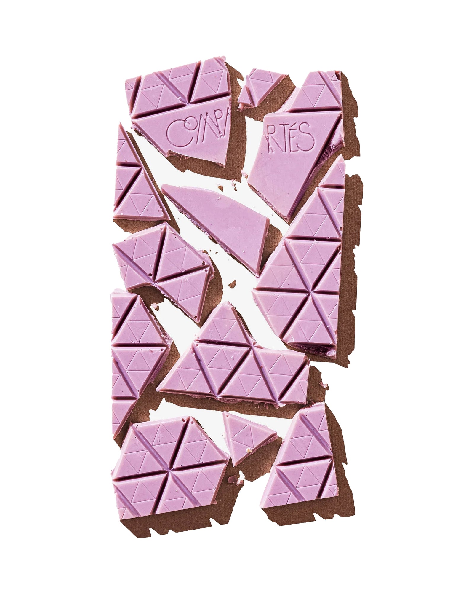 What could be lovelier than lilac colored, lavender infused chocolate?! Made with fresh lavender from California. This chocolate bar is not only delicious but visually stunning, wrapped in a hand drawn ultraviolet design that reflects the gorgeous purple hue of the chocolate inside. Handmade in Los Angeles. 2.8oz.