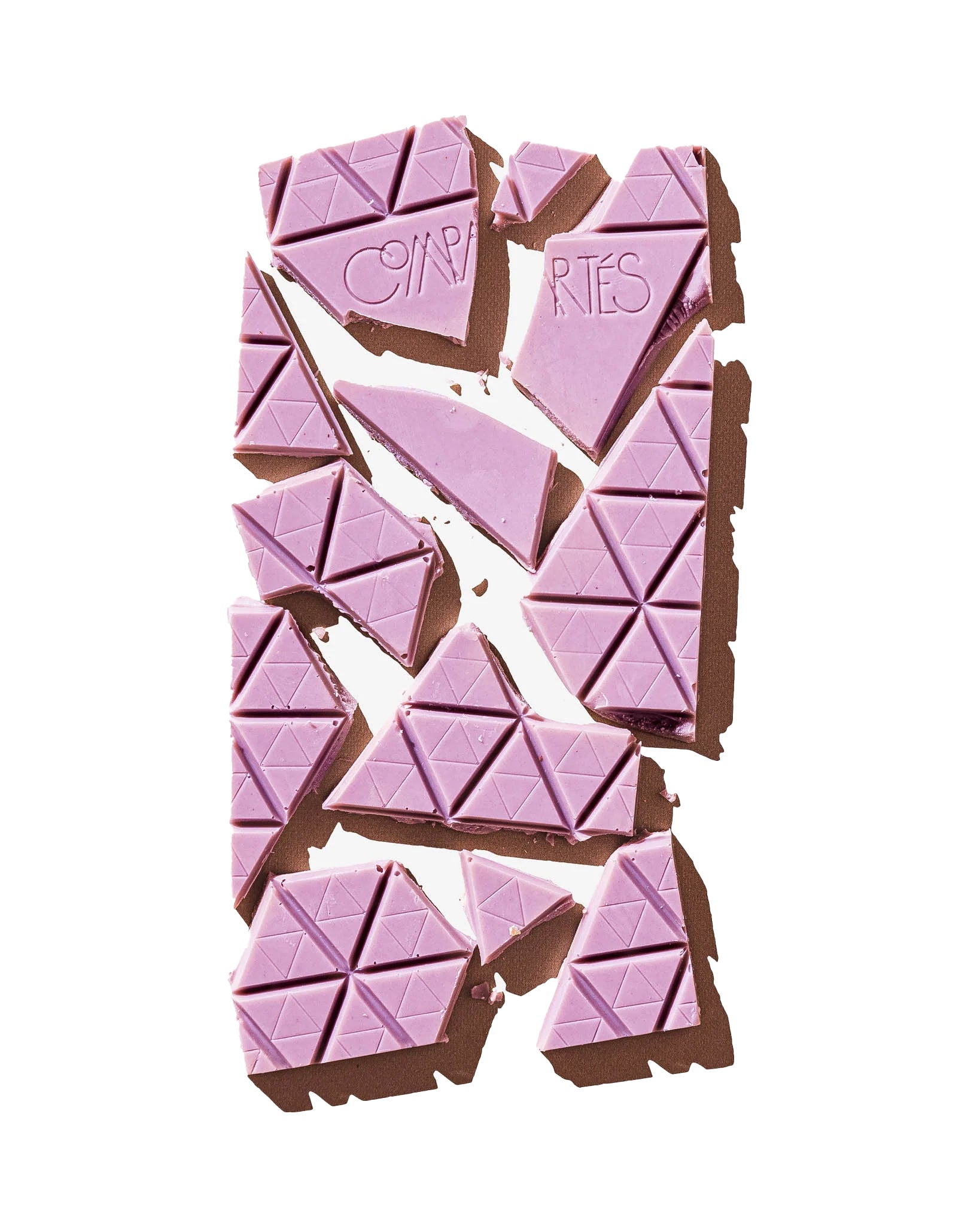 What could be lovelier than lilac colored, lavender infused chocolate?! Made with fresh lavender from California. This chocolate bar is not only delicious but visually stunning, wrapped in a hand drawn ultraviolet design that reflects the gorgeous purple hue of the chocolate inside. Handmade in Los Angeles. 2.8oz.