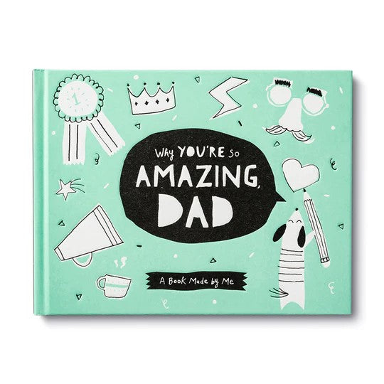 Show Dad how great he is with a book all about him. Full of kid-friendly prompts and fun ways to add an imaginative touch, this fill-in book makes it easy to create a special gift for a one-of-a-kind dad. Fun and easy for kids to complete in under 30 minutes A perfect way for kids to show their appreciation for Dad.