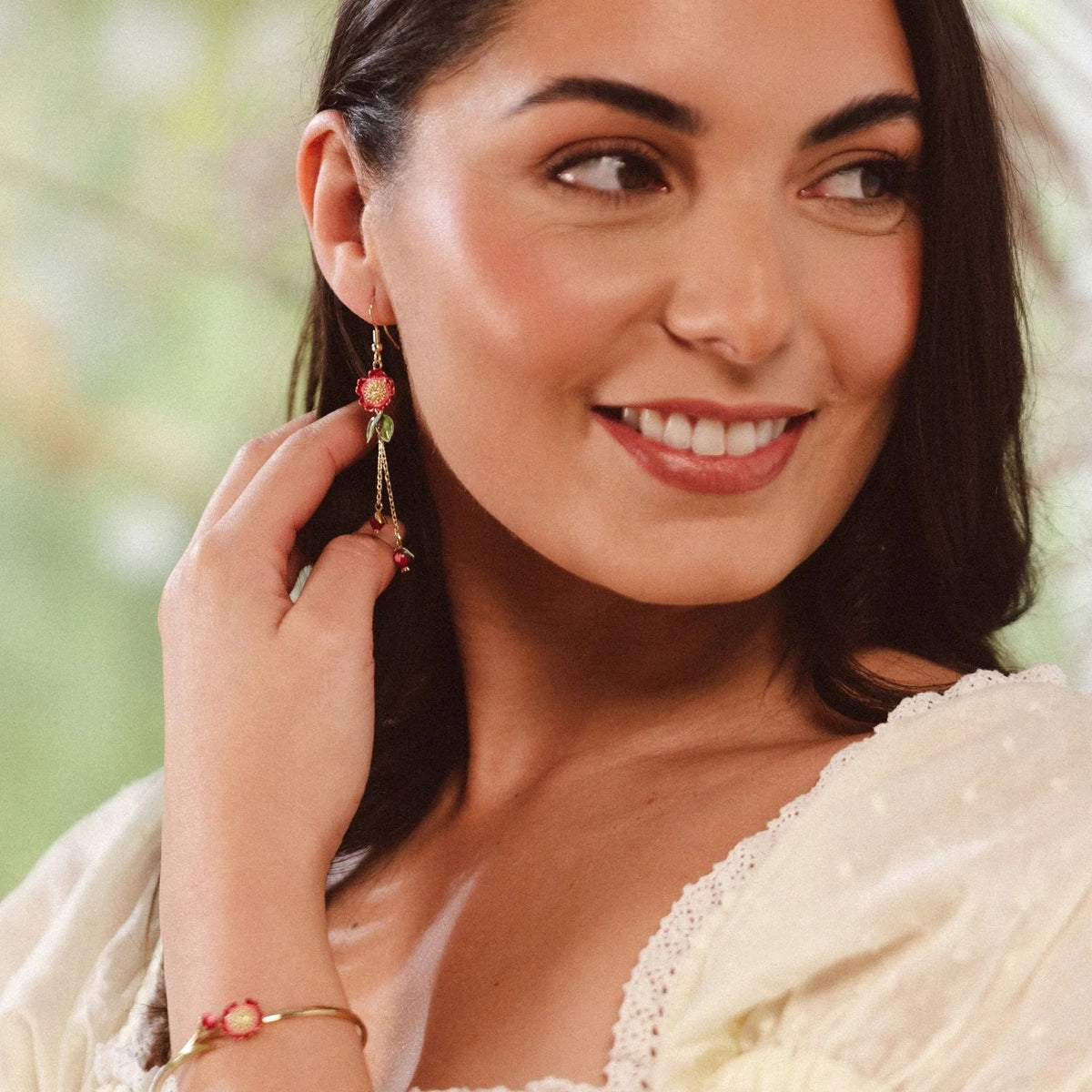 WILDFLOWER DANGLE EARRINGS