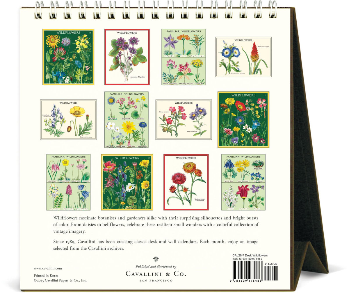 WILDFLOWERS - 2026 DESK CALENDAR