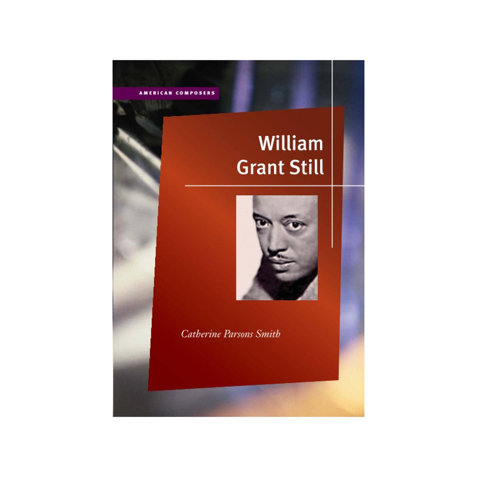 Book cover featuring William Grant Still with a red background