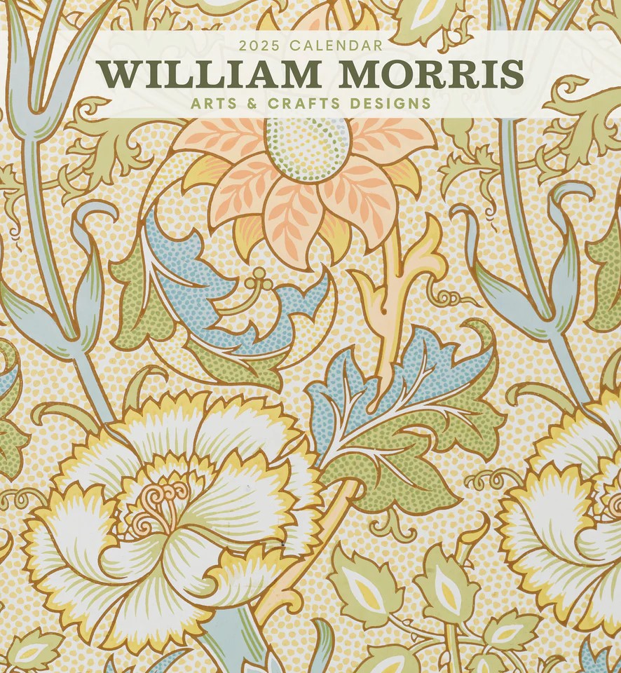 William Morris and his counterparts at Morris & Co.—some of whose designs are also featured in this calendar—created wallpapers and fabrics that boasted natural floral motifs and handmade craftmanship. Their work inspired many of the artists around them, ushering in the Arts and Crafts movement. Size: 12" x 13" Opens to: 12" x 26"