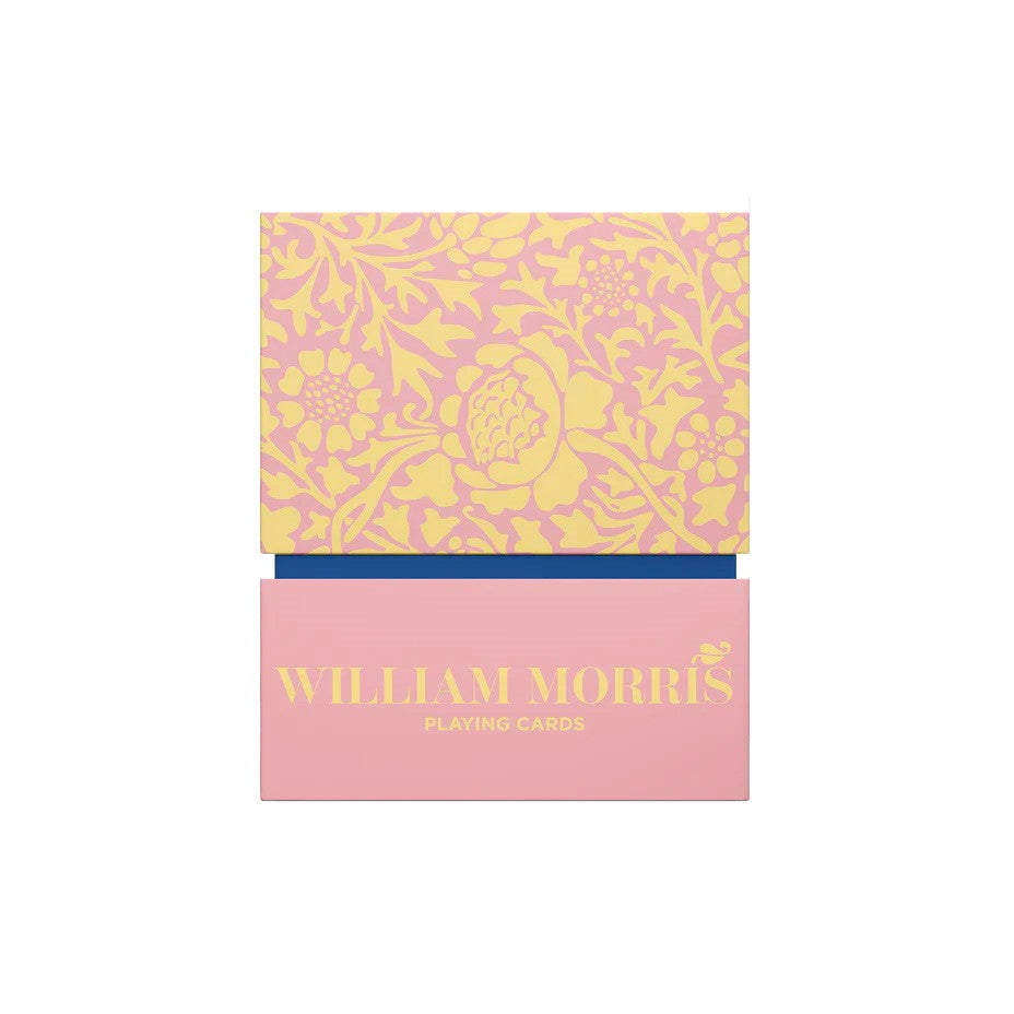 William Morris viewed his patterns as both an art form and a means of social commentary. He created wallpapers and fabrics that boasted natural floral motifs and handmade craftmanship. This boxed deck of playing cards feature many of Morris' most iconic prints. Box size: 3" x 3.75" x 1". Card size: 2.5" x 3.5".