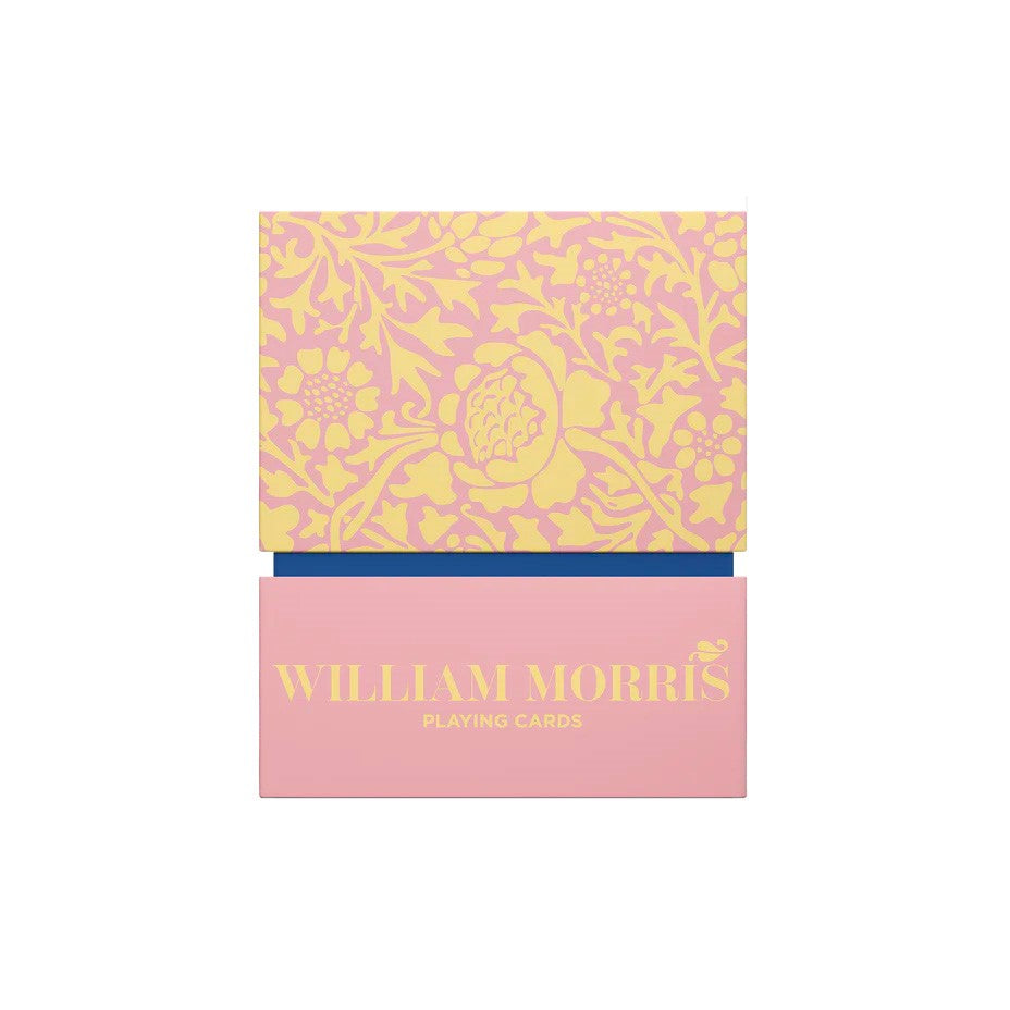 William Morris viewed his patterns as both an art form and a means of social commentary. He created wallpapers and fabrics that boasted natural floral motifs and handmade craftmanship. This boxed deck of playing cards feature many of Morris' most iconic prints. Box size: 3" x 3.75" x 1". Card size: 2.5" x 3.5".