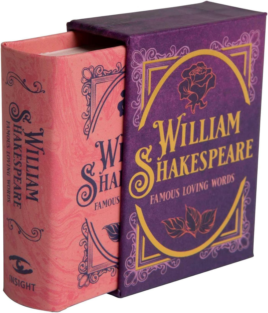 Keep the most romantic words of your favorite Shakespearean heroes and heroines right in your pocket with this tiny quote book. From his plays—“Love looks not with the eyes, but with the mind, and therefore is winged Cupid painted blind”—to his sonnets—“Shall I compare thee to a summer's day? Tiny book. 1.3 x 0.8 x 1.7