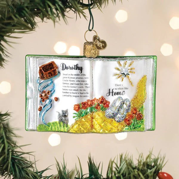 THE WIZARD OF OZ BOOK ORNAMENT