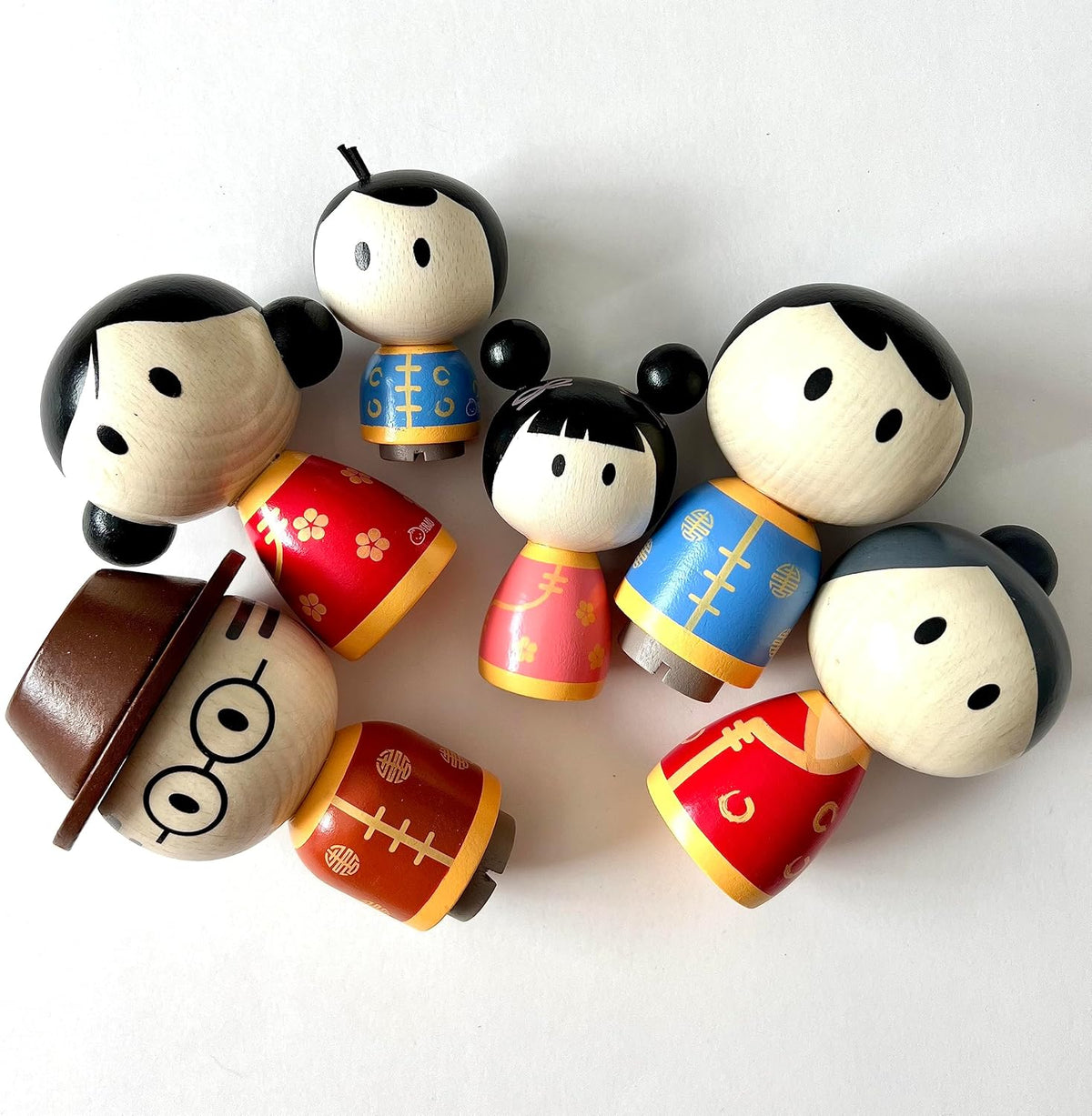 BITTY BAO WOODEN ASIAN FAMILY TOY SET