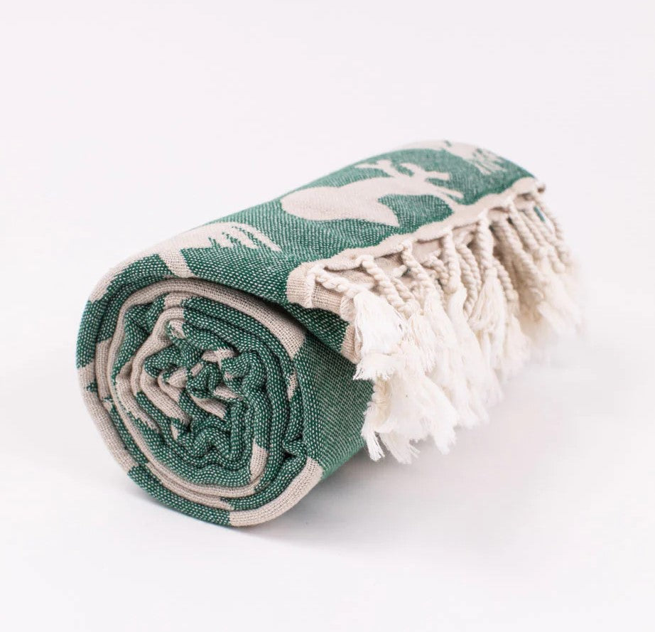 WOODLAND FOREST TURKISH TOWEL