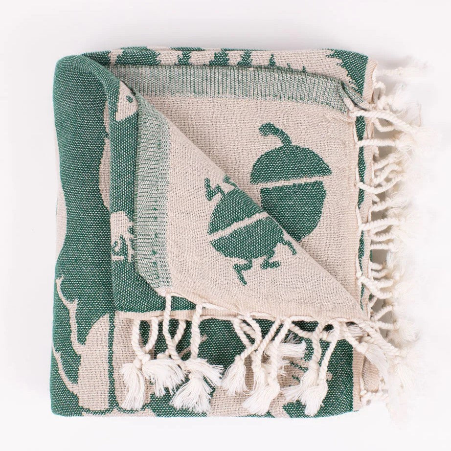 WOODLAND FOREST TURKISH TOWEL