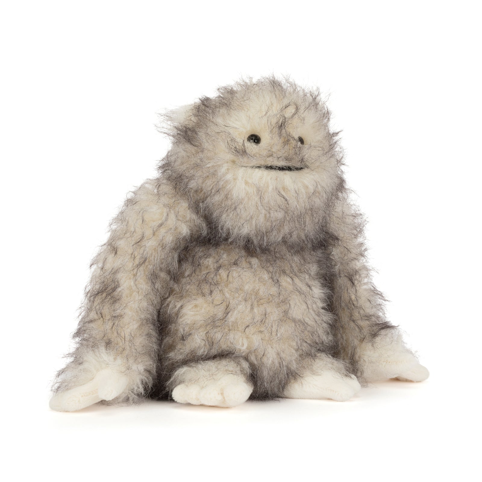 Plush toy Jellycat Bretti Yeti resembling a fluffy creature on a white background
