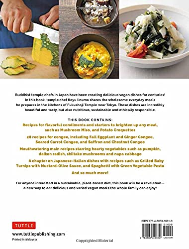 In this book, Buddhist priest and chef Koyu Iinuma shares the simple and delicious plant-based meals he prepares in the kitchens of Fukushoji temple in Yokohama, Japan. The 73 recipes showcased in Zen Vegan Food are beautiful and tasty, while also being nutritious, sustainable and ethically responsible. Hardcover.