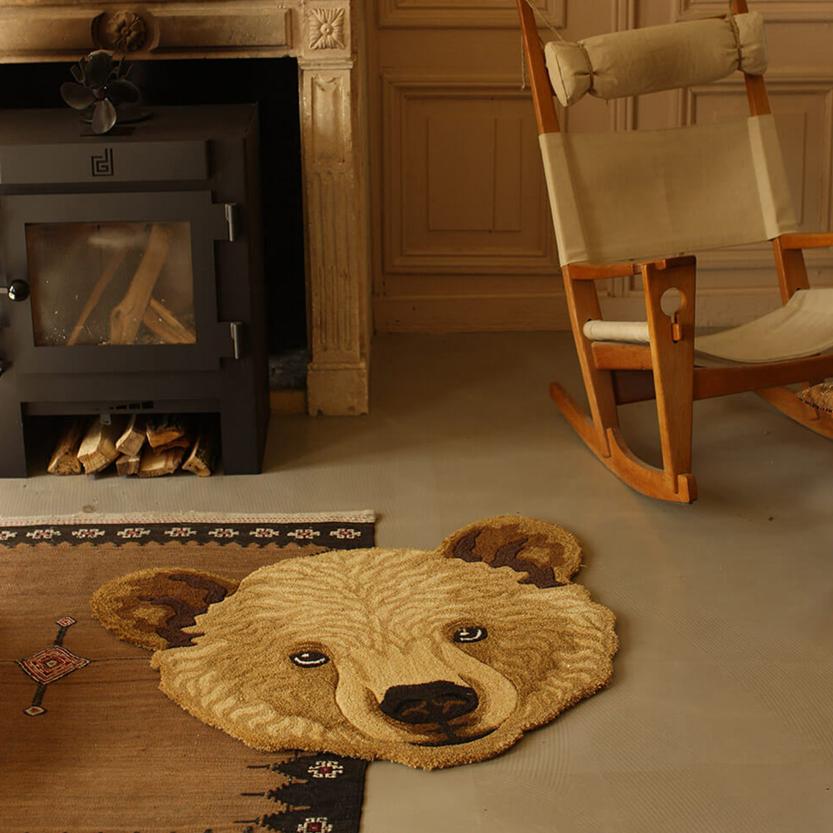 BEAR HEAD RUG