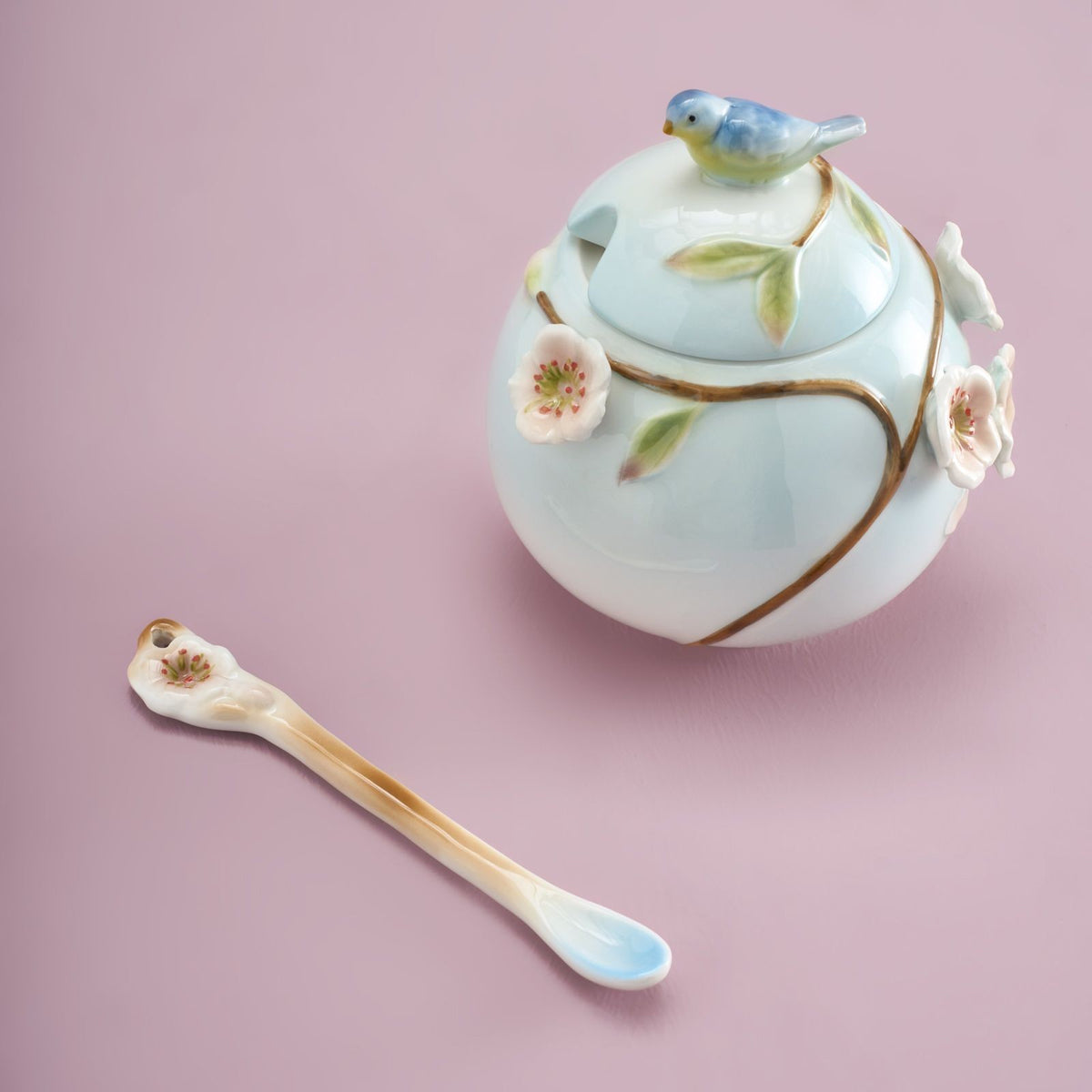 BIRDS AND BLOSSOMS TEA SET