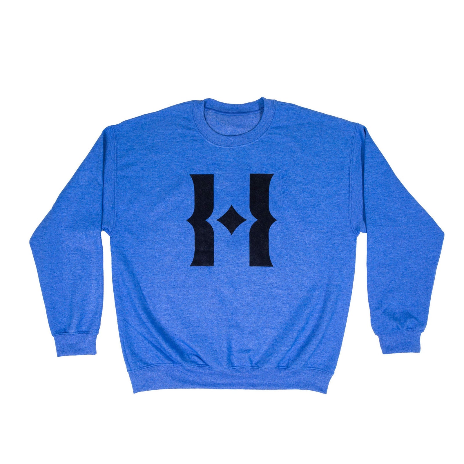 This cozy sweatshirt features our new Huntington H monogram. This cotton blend, round neck sweatshirt is great for cooler mornings and evenings and features a fuzzy interior for extra softness and warmth. 50% Cotton, 50% Polyester Soft brushed interior Features the Huntington H monogram Exclusive to The Huntington Store