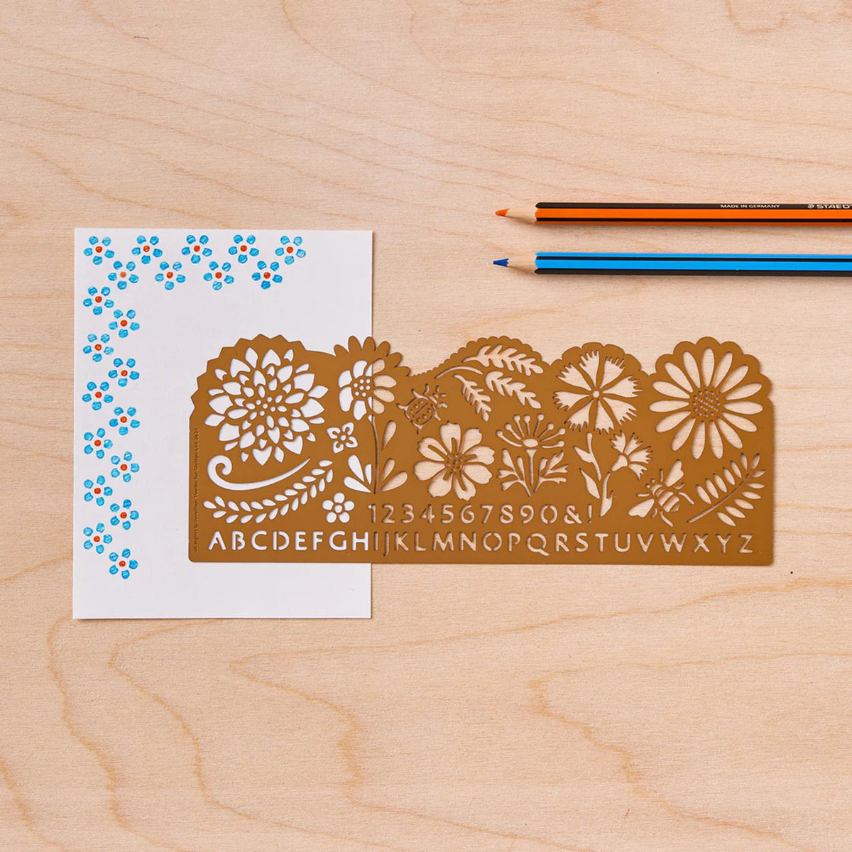 BOTANICAL BRASS STENCIL
