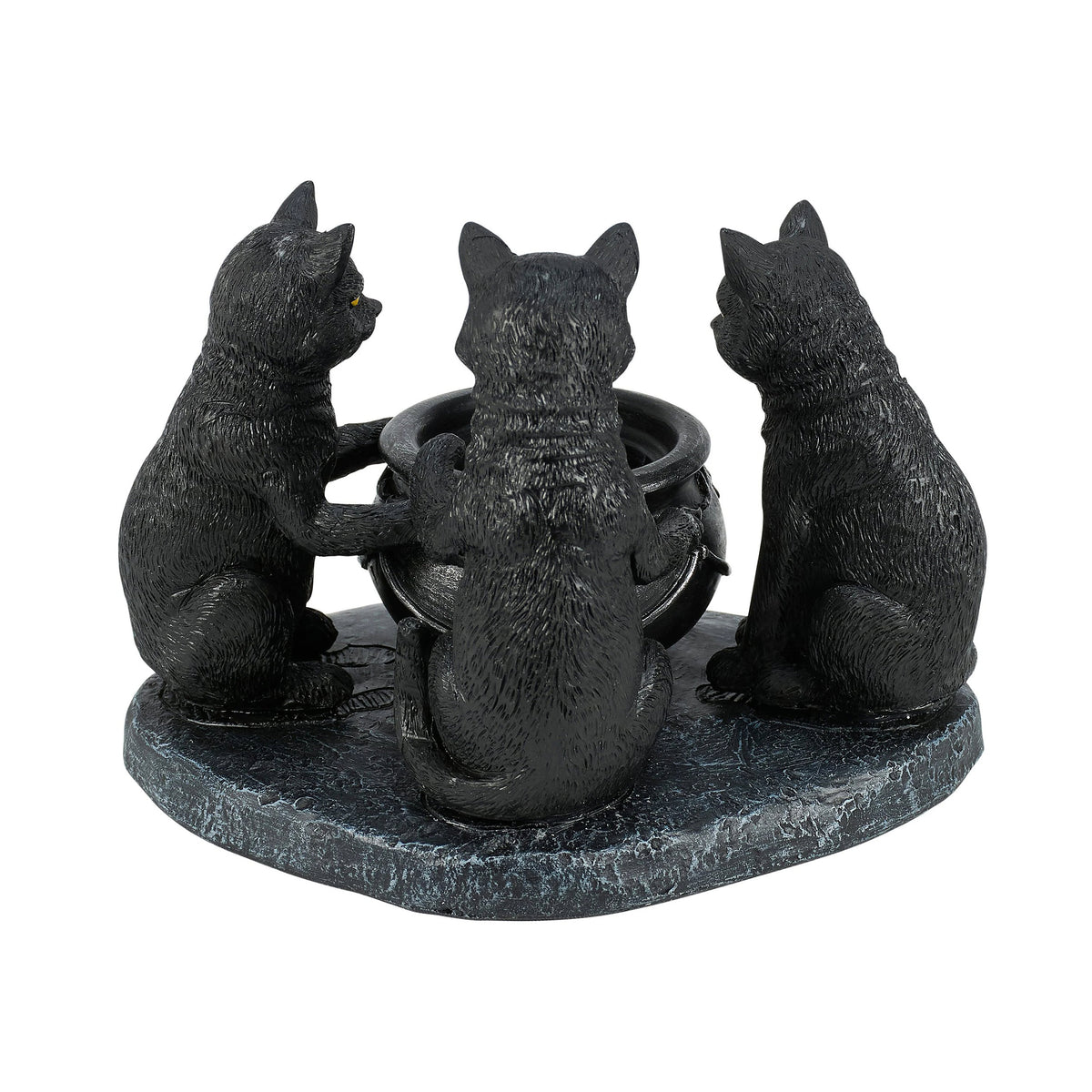 CAULDRON CATS CANDLEHOLDER