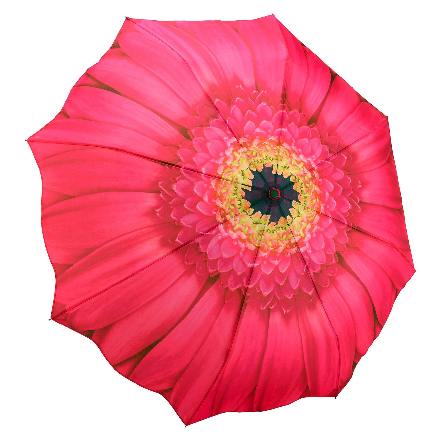 Stay stylish and dry with our Umbrella featuring a delightful pink daisy design! Compact and lightweight, it easily fits in your bag for unexpected showers.