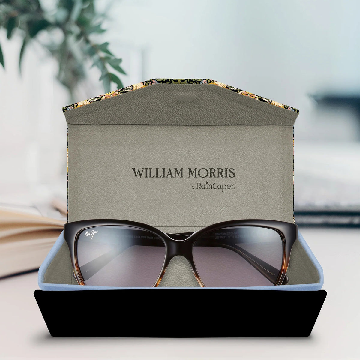 WILLIAM MORRIS FOLDING SUNGLASSES CASE