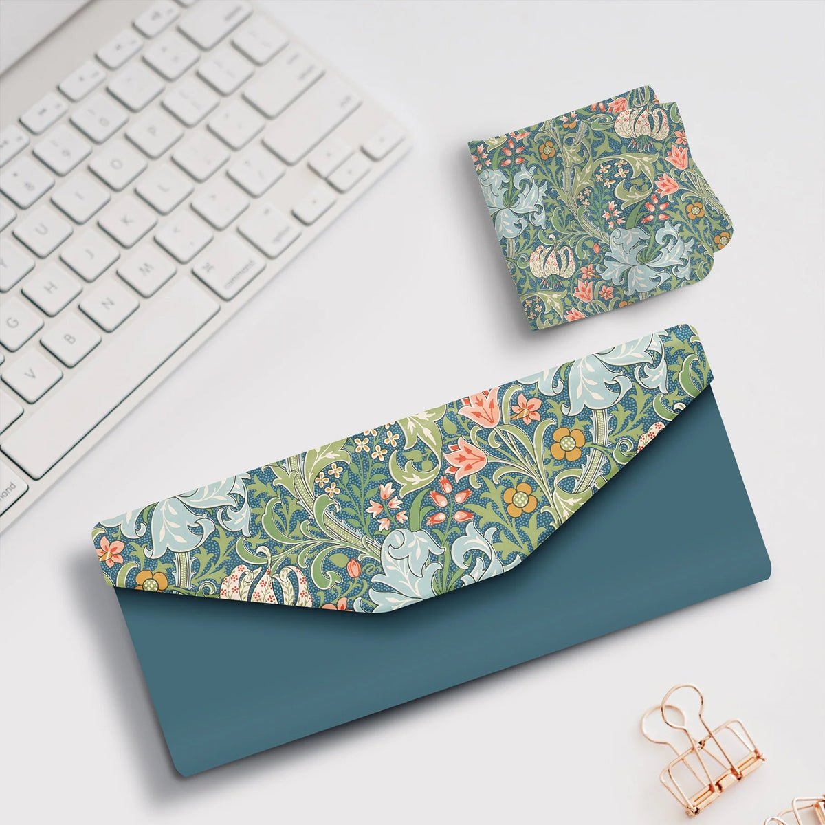 WILLIAM MORRIS FOLDING SUNGLASSES CASE