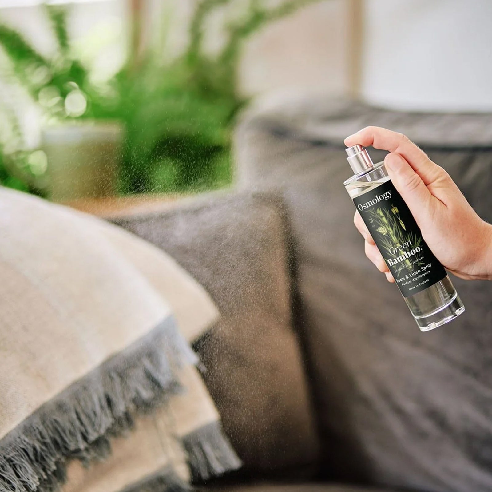 Enhance your relaxation with our Green Bamboo Pillow Mist. The refreshing scents of cypress, patchouli, and orange will instantly uplift your mood.