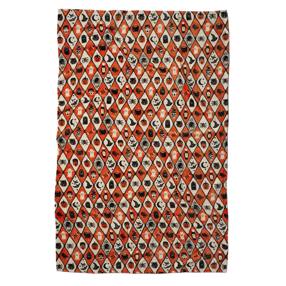 HALLOWEEN ARGYLE FLEECE BLANKET