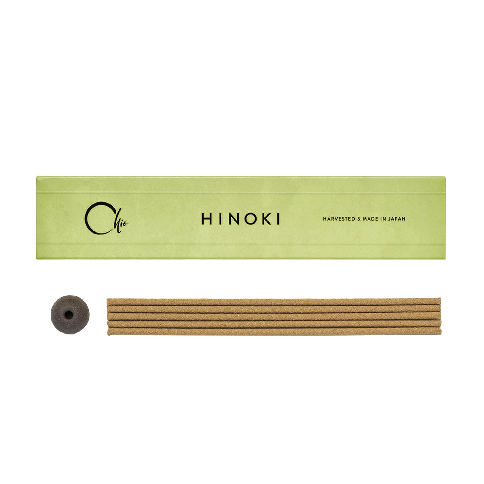Palo Santo incense set with wooden box and sticks on a white background