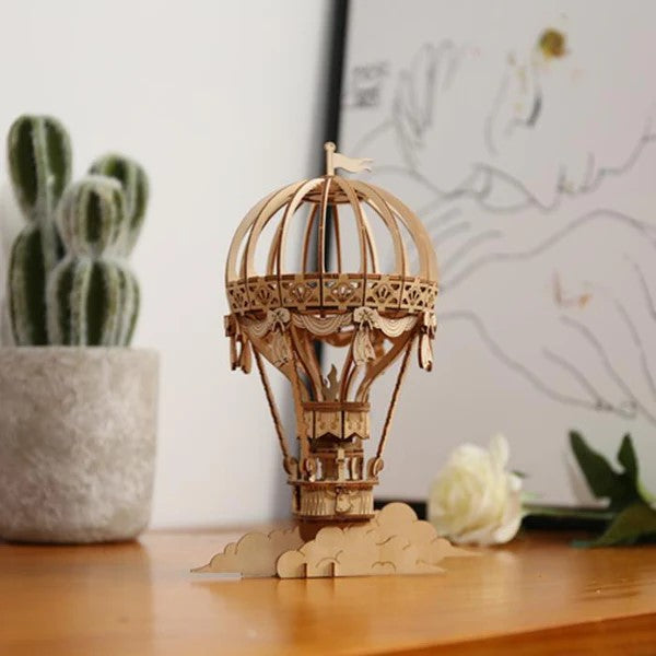 HOT AIR BALLOON WOODEN MODEL KIT